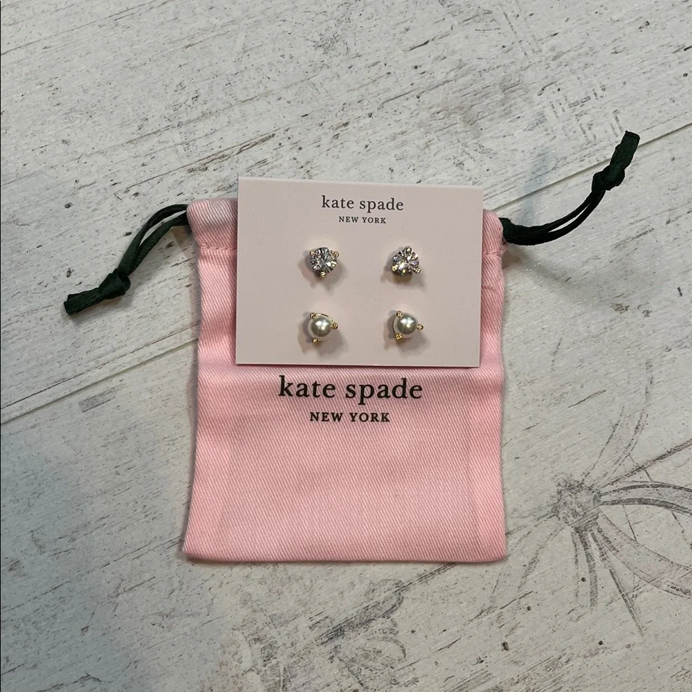 Kate Spade New York Rise and Shine Two Pair Earring Set